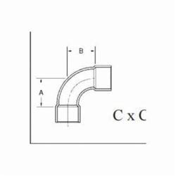 Cello Products Wp Lt Long Radius Deg Elbow In C X C Wrot