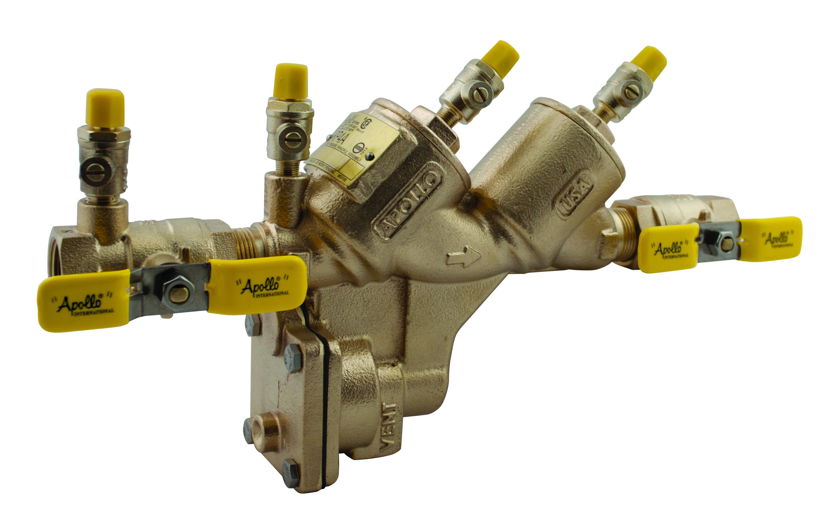Apollo RPLF4A Backflow Preventer with Ball Valve Shut-offs