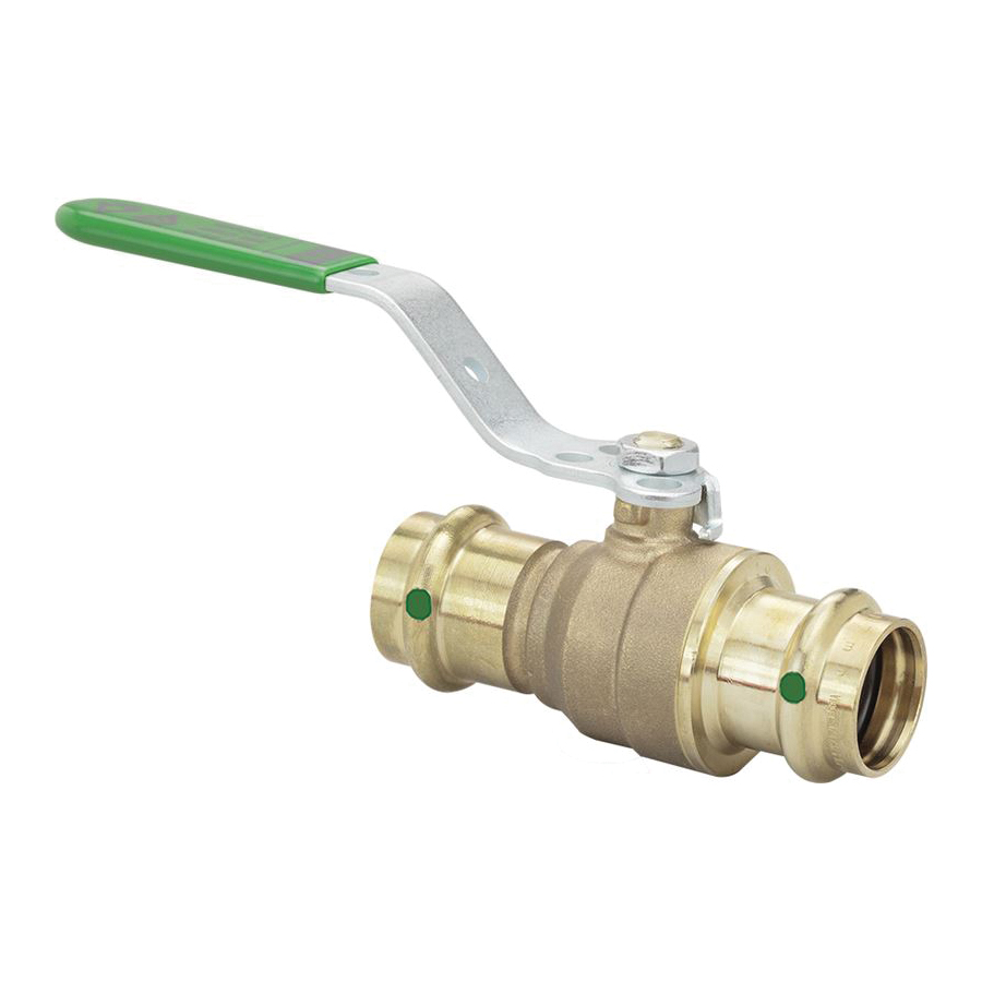 ProPress Bronze Ball Valve With Lock Handle