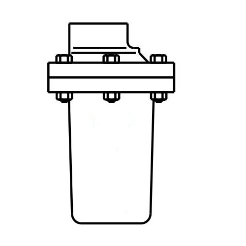 Spriax Sarco 200 Series Inverted Bucket Steam Trap Line Drawing