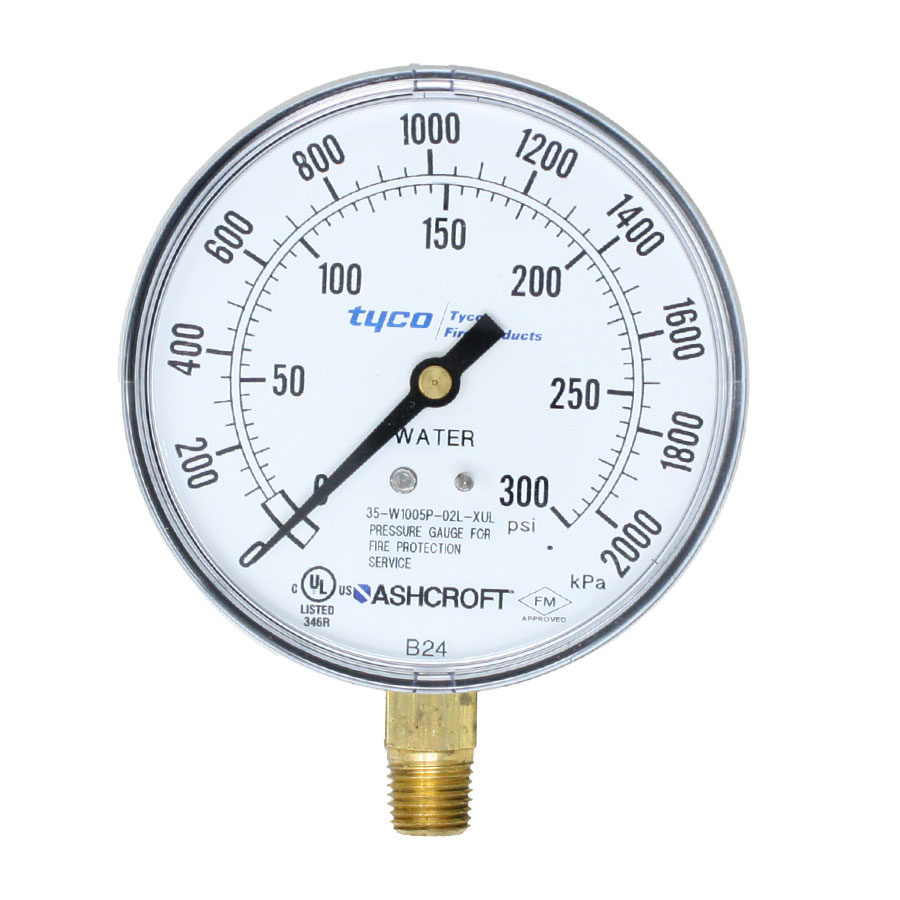 Tyco 92-343-1-005 Water Pressure Gauge