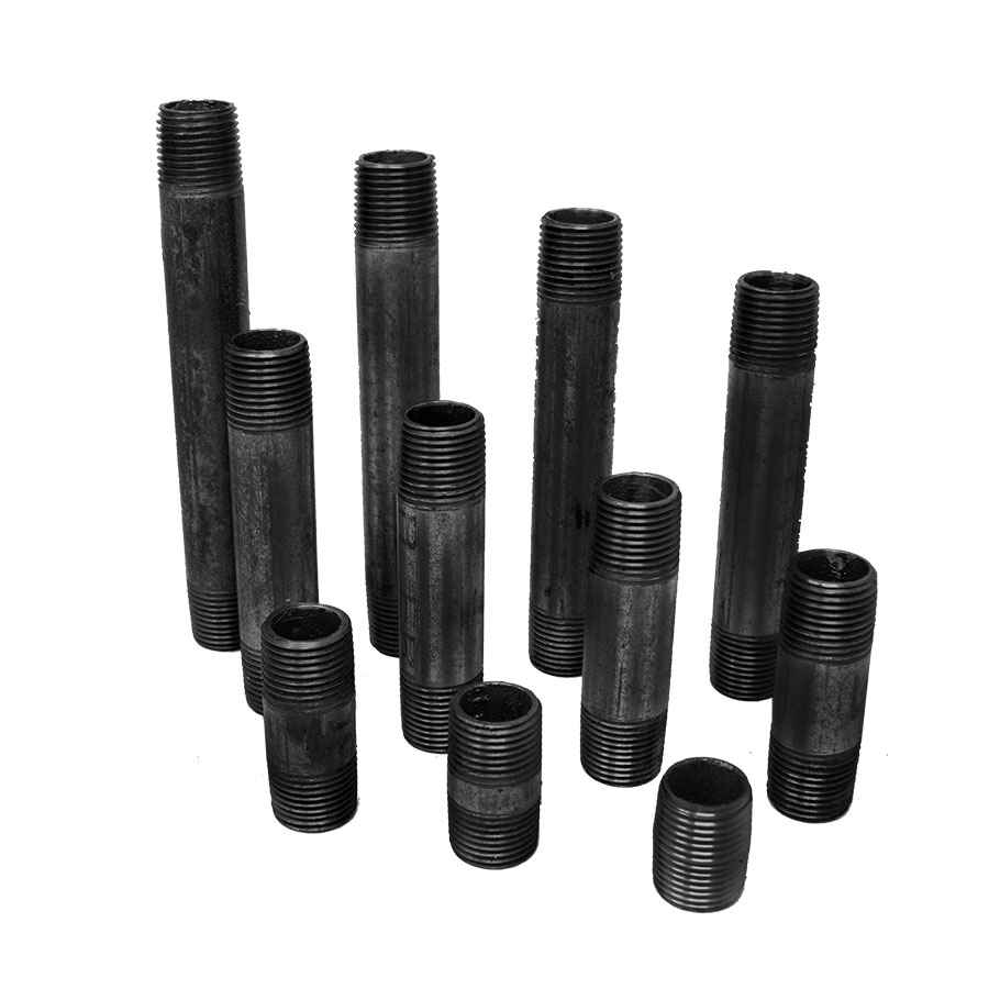 Ward Black Pipe Nipple Run Assortment with 11 pieces