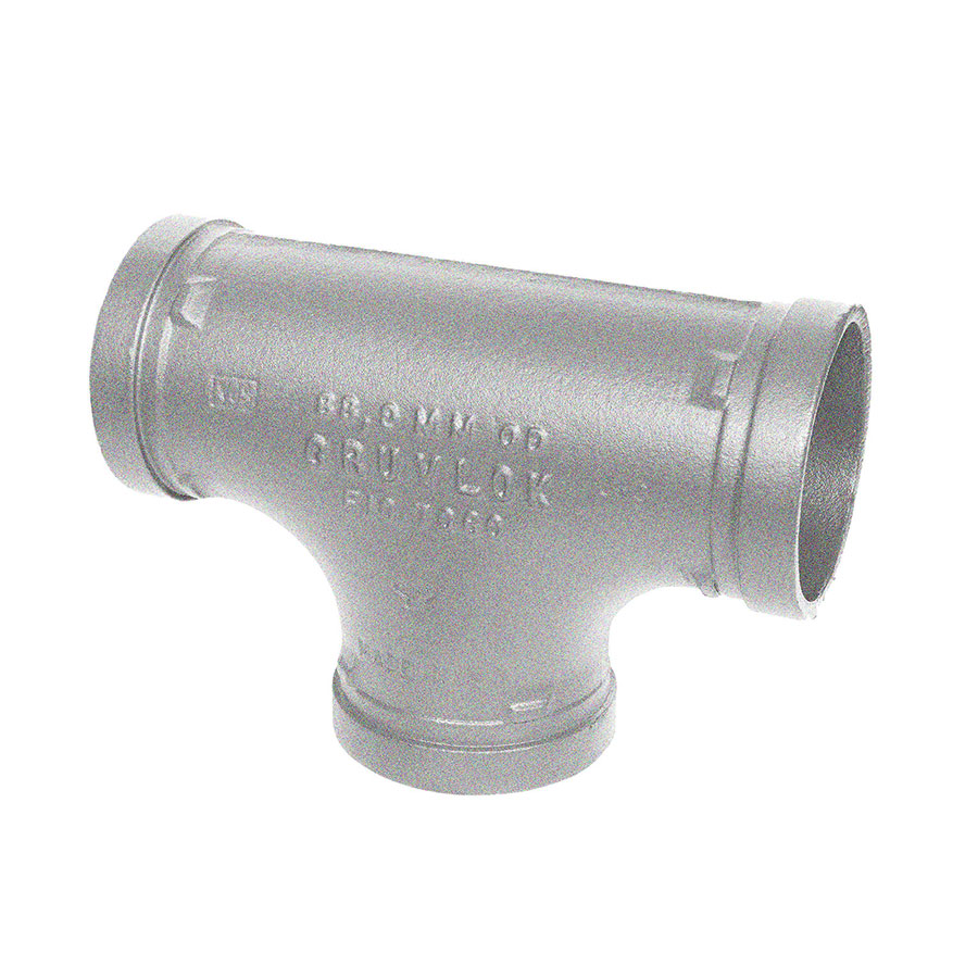 Gruvlok FIG 7060 Galvanized Pipe Tee