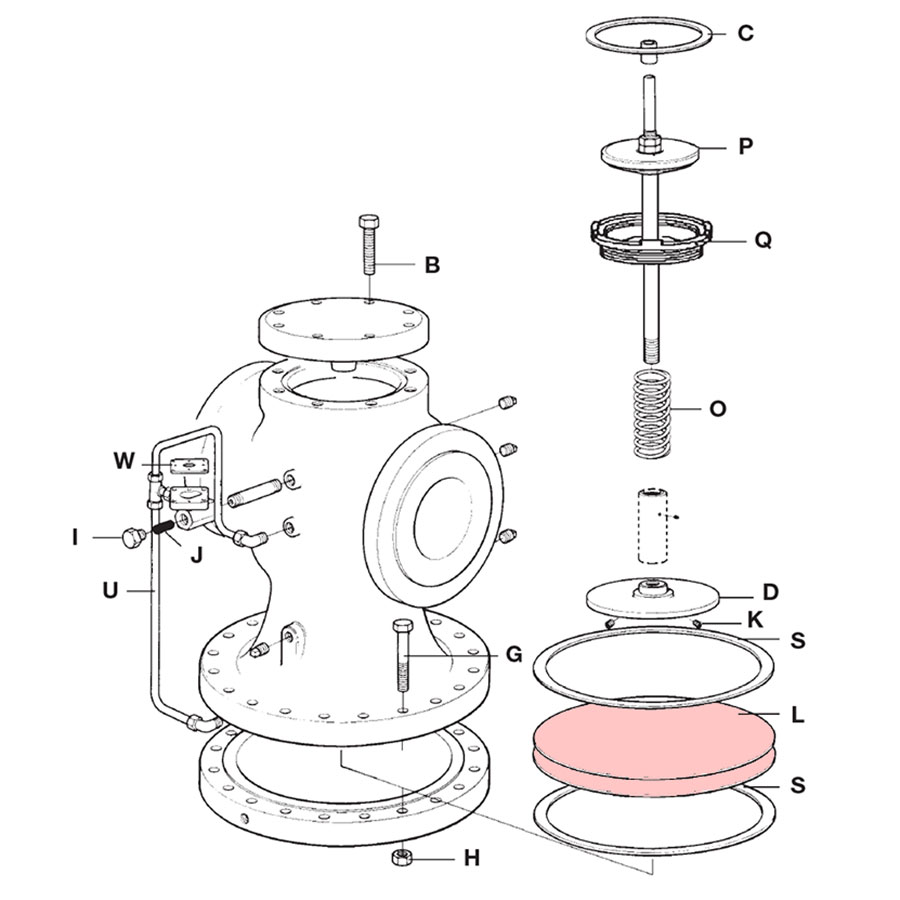 Spirax Sarco 6" 25P Diaphragm