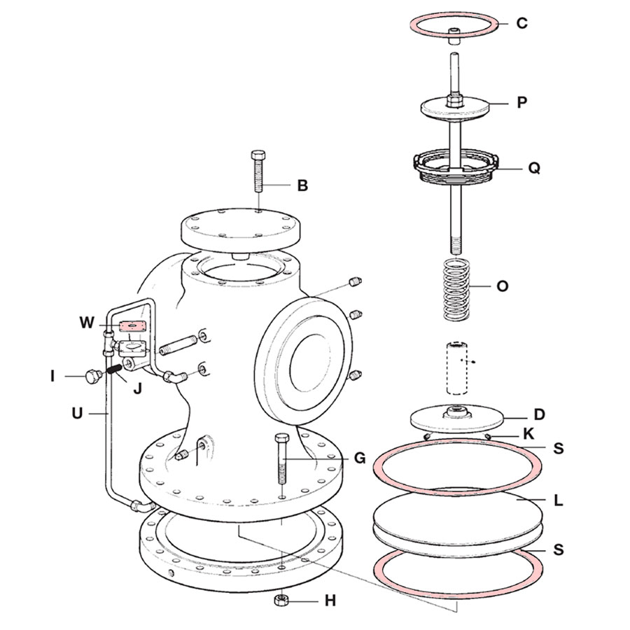 Spirax Sarco 6" 25P Gasket Kit