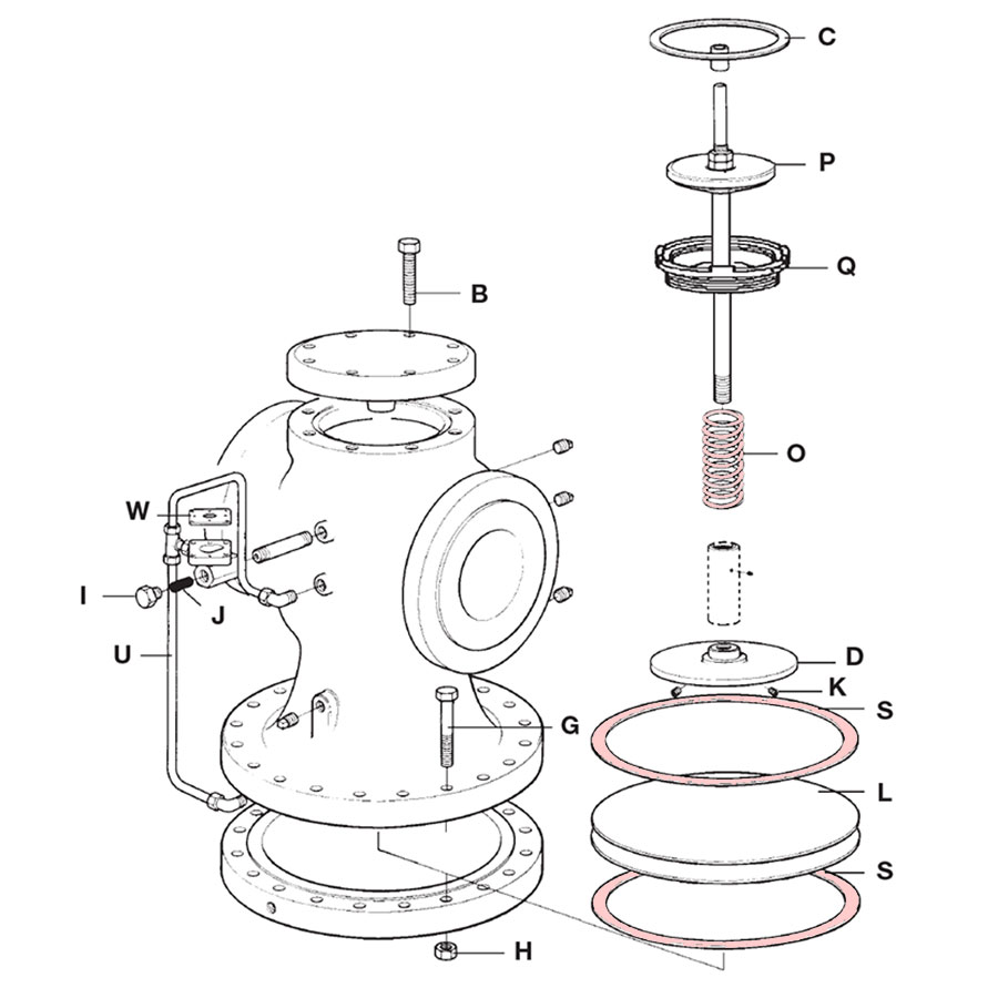 Spirax Sarco 6" 25P Spring and Gaskets