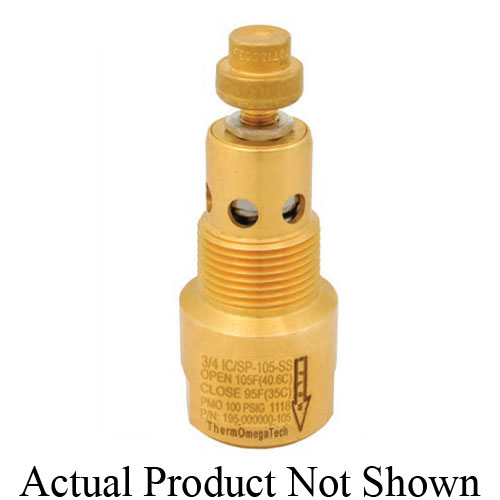 ThermOmegaTech IC/SP Valve, Brass