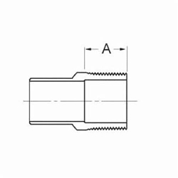 Cello Fitting x Male NPT Tube Adapter Illustration